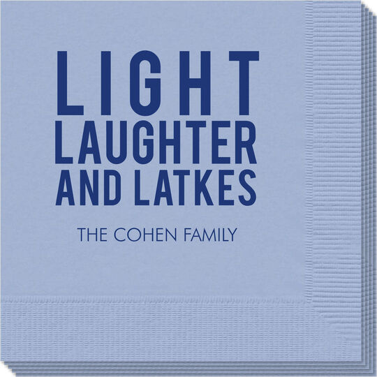 Light Laughter And Latkes Napkins
